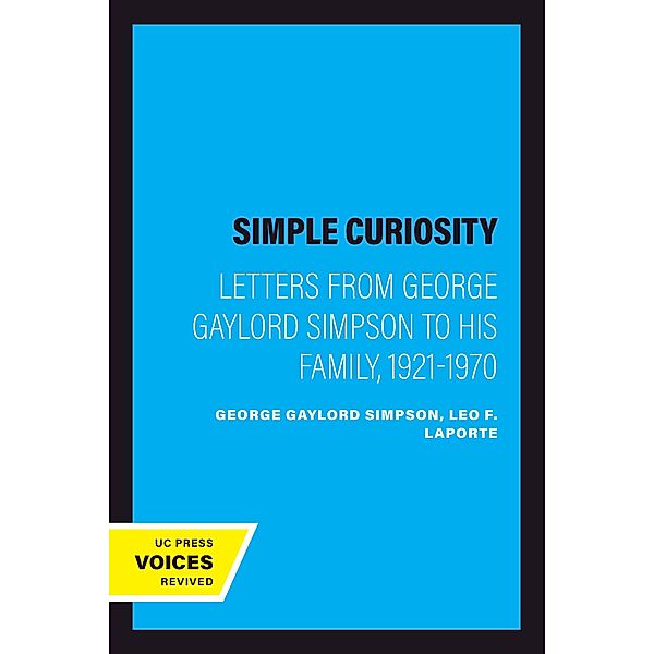 Simple Curiosity, George Gaylord Simpson
