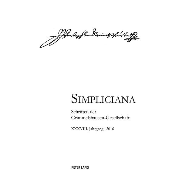Simpliciana XXXVIII (2016)