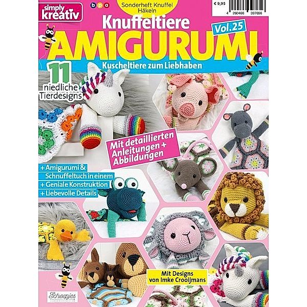 simply häkeln, Sonderheft / Knuffeltiere Amigurumi.Vol.25, Imke Crooijmans