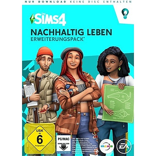 Sims 4 Addon  Nachhaltig Leben (Code In A Box)