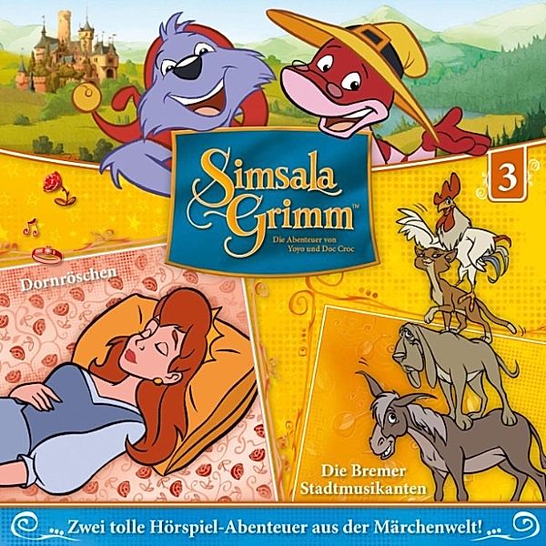 Simsala Grimm - 3 - 03: Dornröschen / Die Bremer Stadtmusikanten, Ulla Ziemann, Ralph Trommer
