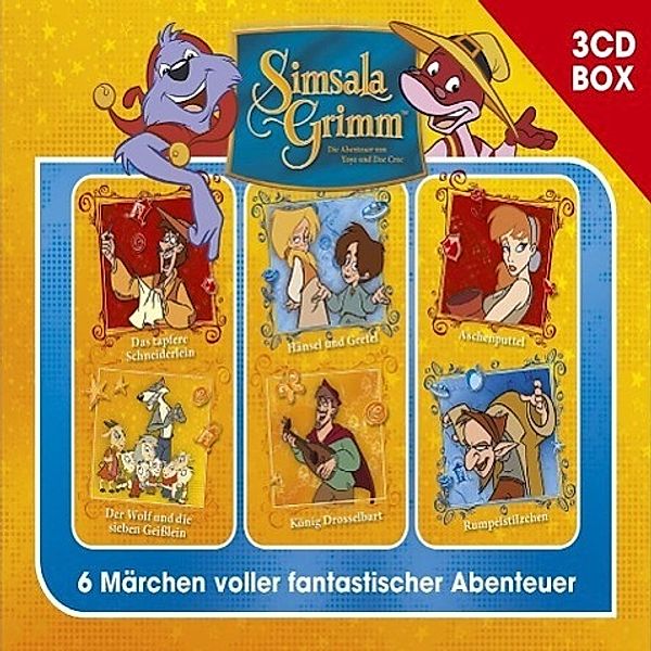 SimsalaGrimm 3-CD Hörspielbox, 3 Audio-CD, SimsalaGrimm