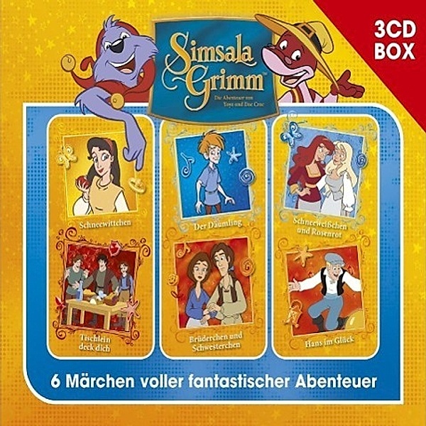 SimsalaGrimm 3-CD Hörspielbox, 3 Audio-CD, SimsalaGrimm