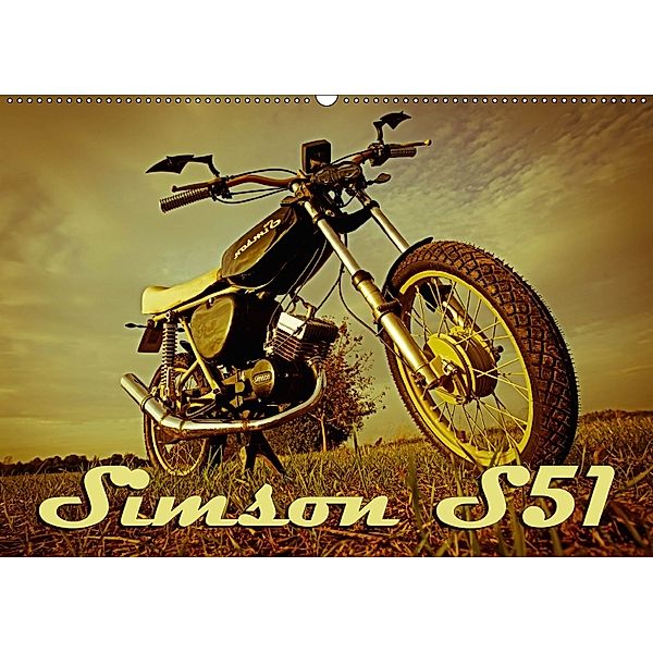 Simson S51 (Wandkalender 2018 DIN A2 quer), Maxi Sängerlaub