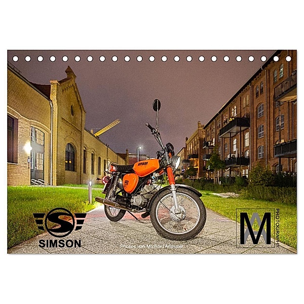 Simson S51c (Tischkalender 2024 DIN A5 quer), CALVENDO Monatskalender, Michael Allmaier / PhotoArt Allmaier / MA-Photography