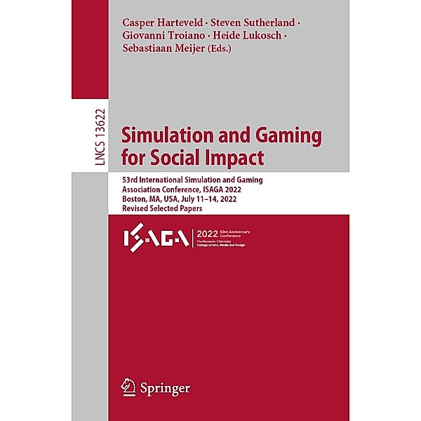 Simulation and Gaming for Social Impact / Lecture Notes in Computer Science Bd.13622
