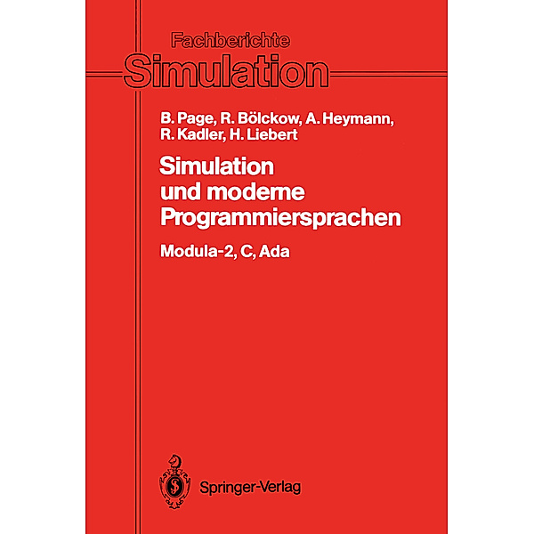 Simulation und moderne Programmiersprachen, Bernd Page, Rolf Bölckow, Andreas Heymann, Ralf Kadler, Hansjörg Liebert