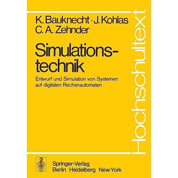 Simulationstechnik, K. Bauknecht, J. Kohlas, C. A. Zehnder