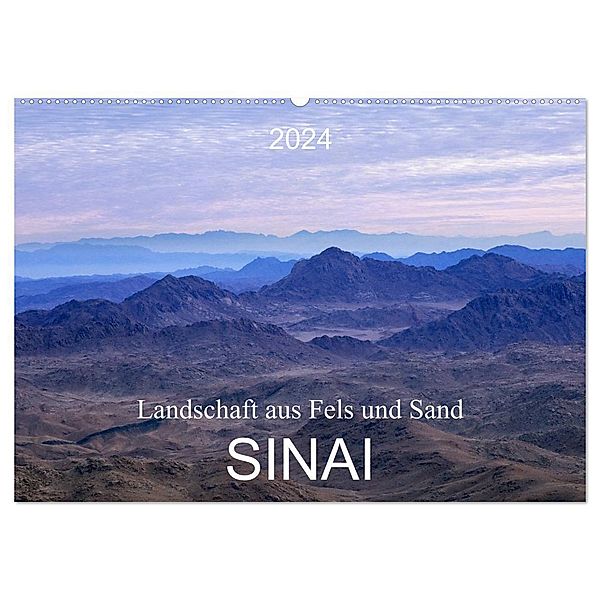 Sinai - Landschaft aus Fels und Sand (Wandkalender 2024 DIN A2 quer), CALVENDO Monatskalender, Roland T. Frank