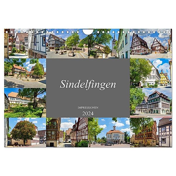 Sindelfingen Impressionen (Wandkalender 2024 DIN A4 quer), CALVENDO Monatskalender, Dirk Meutzner