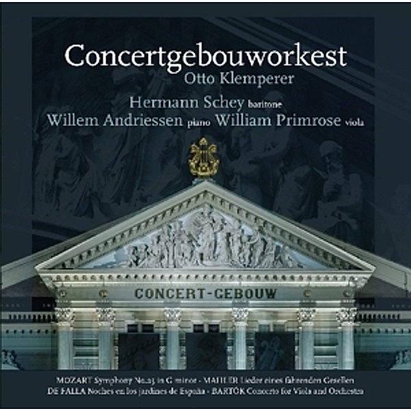 Sinf.25/Viola Concerto, Mozart, Mahler, Falla, Bartok