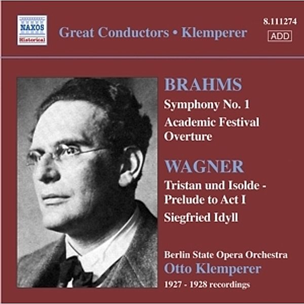 Sinfonie 1/Akad.Festouvertüre, Otto Klemperer, Bsoo