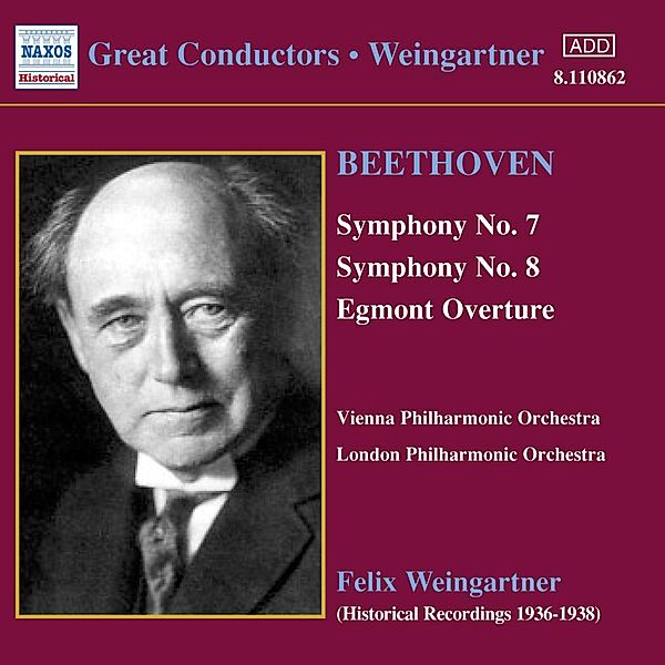 Sinfonie 7+8/Egmont Ouvert, Felix Weingartner, Wpo, Lpo