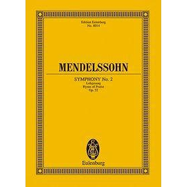 Sinfonie Nr.2 B-Dur op.52 (Lobgesang), Partitur, Felix Mendelssohn Bartholdy