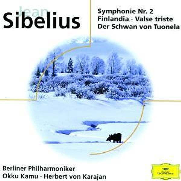 Sinfonie Nr. 2 D-dur op. 43, Finlandia op. 26, Valse triste op. 44, Herbert von Karajan, Bp