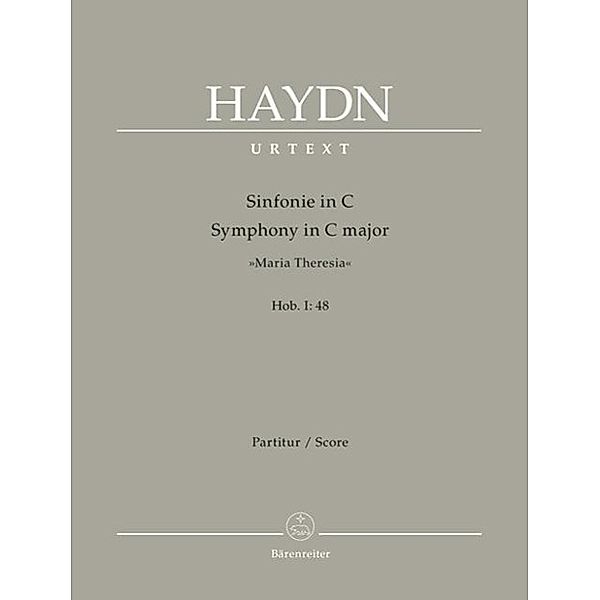 Sinfonie Nr. 48 in C-Dur Maria Theresia, Partitur, Joseph Haydn