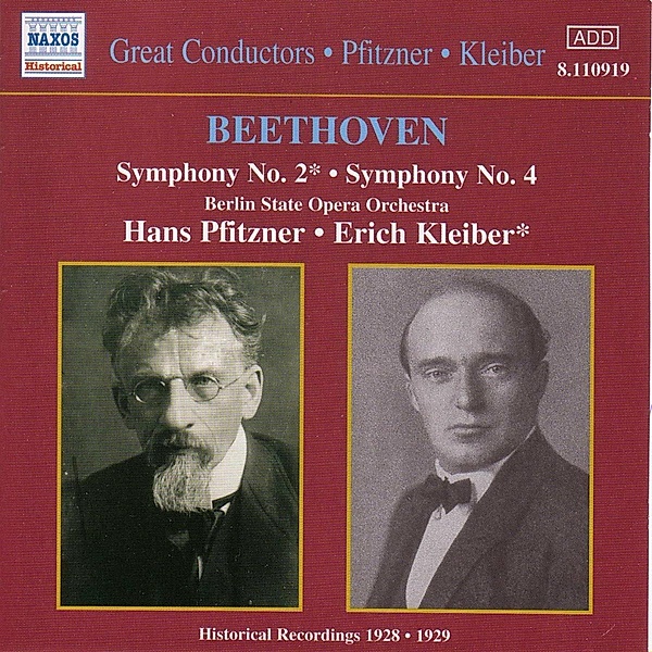 Sinfonien 2+4, Hans Pfitzner, Erich Kleiber, Bs