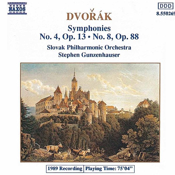 Sinfonien 4+8, Gunzenhauser, Slowak.Philh.