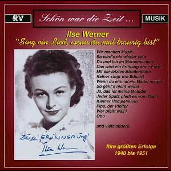 Sing Ein Lied,Wenn Du Mal...., Ilse Werner