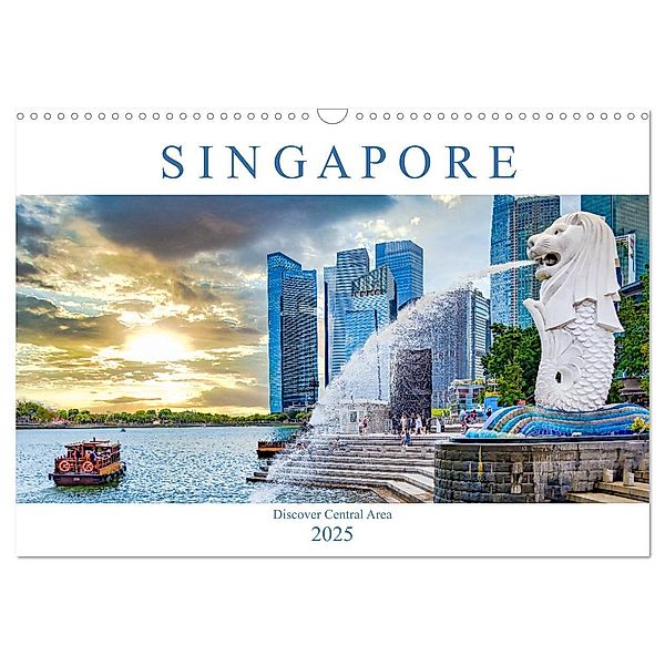 Singapore - Discover Central Area (Wall Calendar 2025 DIN A3 landscape), CALVENDO 12 Month Wall Calendar, Calvendo, Dieter Meyer