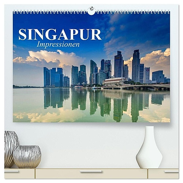 Singapur. Impressionen (hochwertiger Premium Wandkalender 2024 DIN A2 quer), Kunstdruck in Hochglanz, Elisabeth Stanzer
