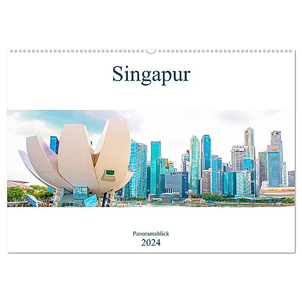 Singapur - Panoramablick (Wandkalender 2024 DIN A2 quer), CALVENDO Monatskalender, Nina Schwarze