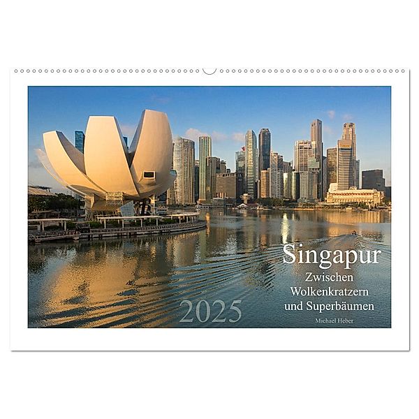 Singapur: Zwischen Wolkenkratzern und Superbäumen (Wandkalender 2025 DIN A2 quer), CALVENDO Monatskalender, Calvendo, Michael Heber heber-michael.de