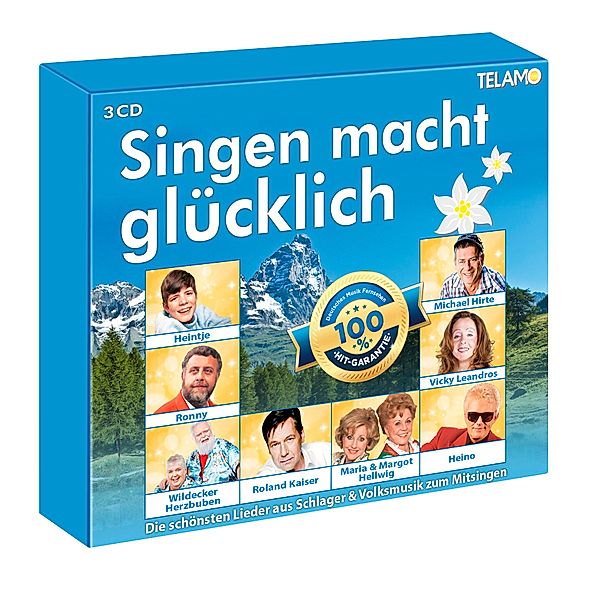 Singen macht glücklich (3CDs + Liedbuch mit Texten zum Mitsingen), Diverse Interpreten