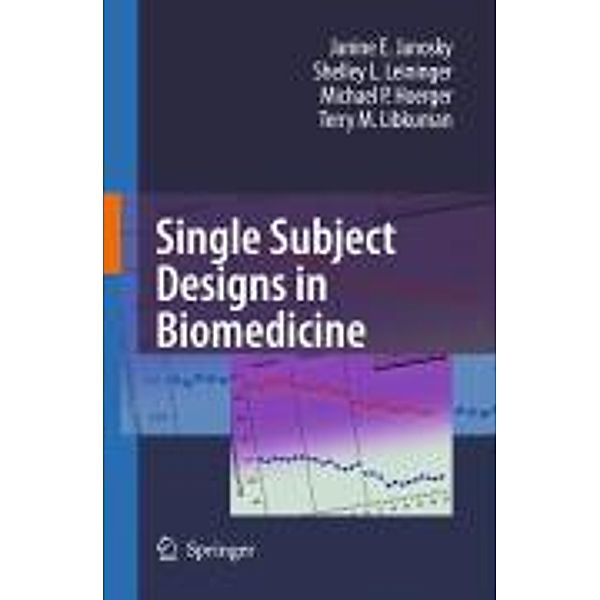 Single Subject Designs in Biomedicine, Janine E. Janosky, Shelley L. Leininger, Michael P. Hoerger, Terry M. Libkuman