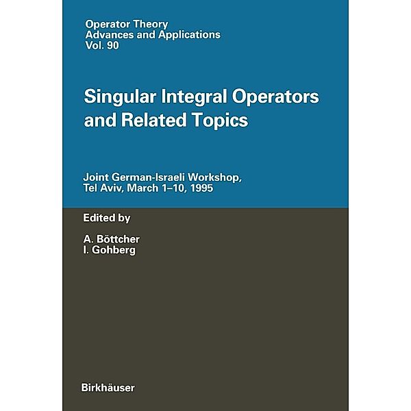 Singular Integral Operators and Related Topics / Operator Theory: Advances and Applications Bd.90