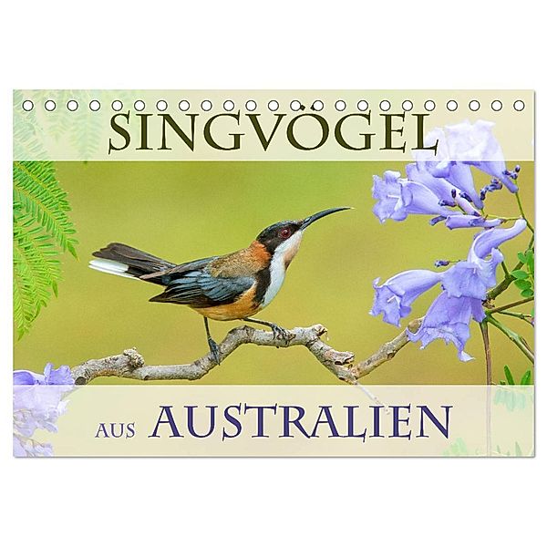 Singvögel aus Australien (Tischkalender 2024 DIN A5 quer), CALVENDO Monatskalender, BIA birdimagency