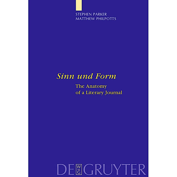 Sinn und Form, Stephen Parker, Matthew Philpotts