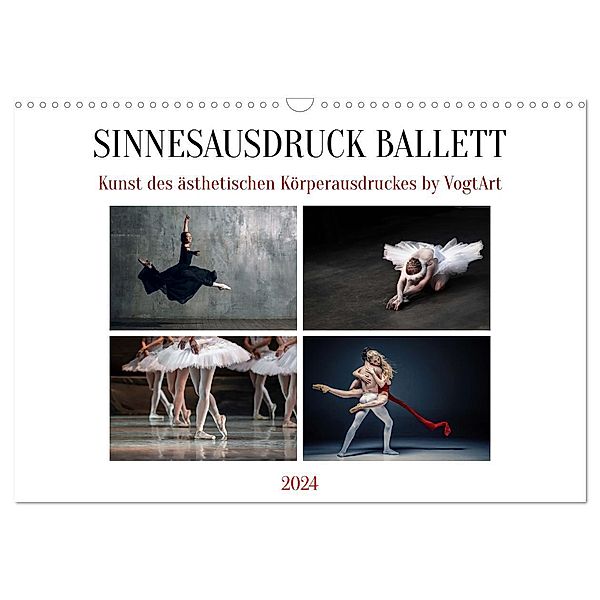 Sinneseindrücke Ballett (Wandkalender 2024 DIN A3 quer), CALVENDO Monatskalender, VogtArt
