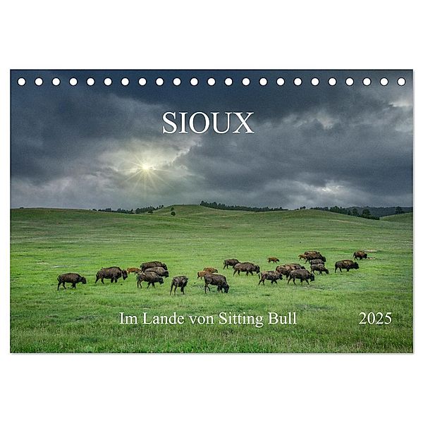 Sioux Im Lande von Sitting Bull (Tischkalender 2025 DIN A5 quer), CALVENDO Monatskalender, Calvendo, Christian Heeb