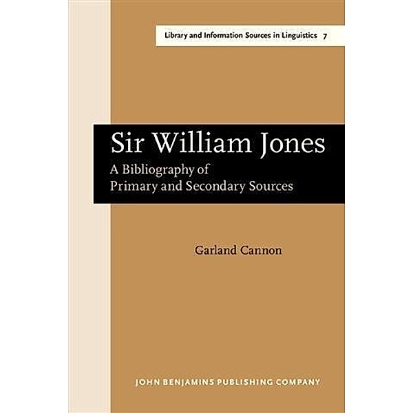 Sir William Jones, Garland Cannon