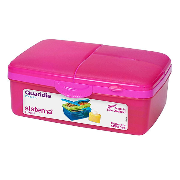 Sistema Lunchbox pink 1,5l, unterteilt