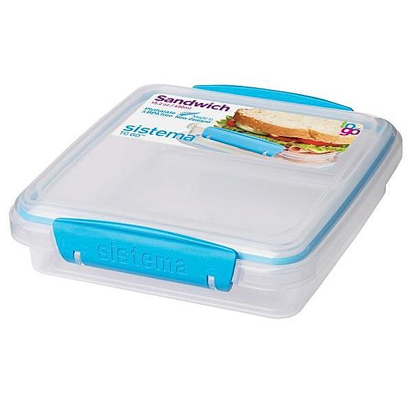 Sistema Sandwich To Go, blau, 450 ml