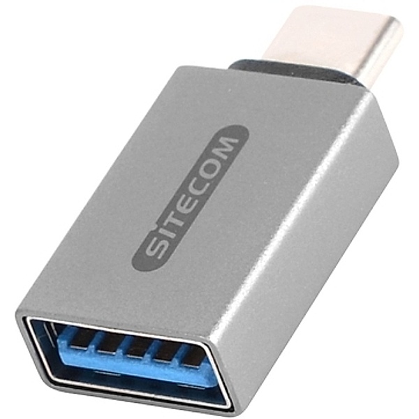 Sitecom Adapter CN-370, USB-C 3.1-Stecker auf USB-A 3.0-Buchse, Silber