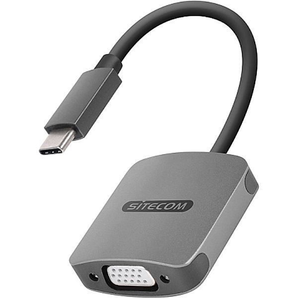 Sitecom Adapter CN-371, USB-C 3.1-Stecker auf VGA-Buchse, Schwarz