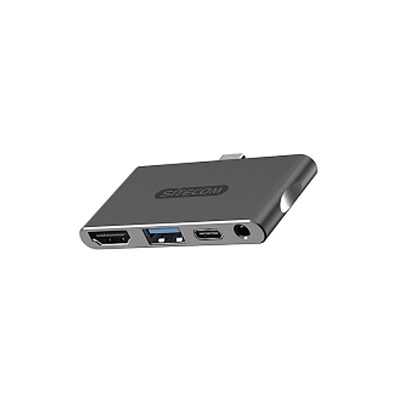 Sitecom Mobile Adapter CN-392, USB-C3.1-Steck. a. Multi-Buchse,100W USB-C