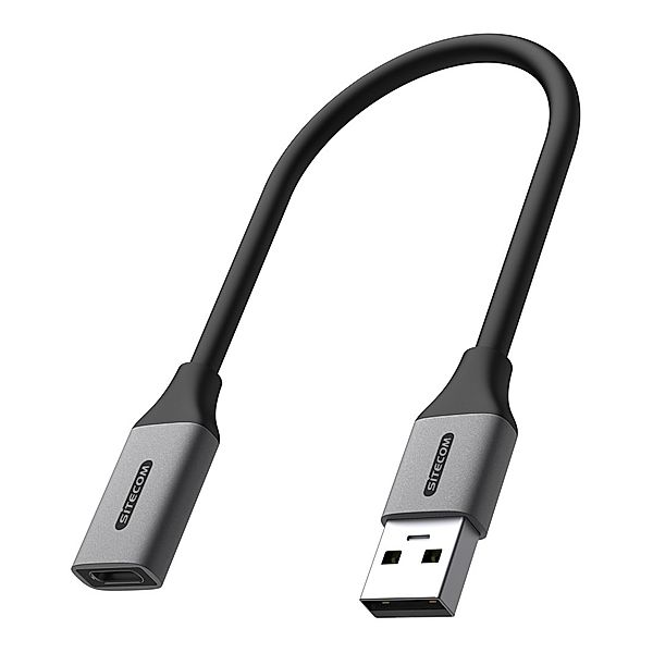 Sitecom USB-Adapter AD-1013 USB-A zu USB-C, 0,15 m, Grau