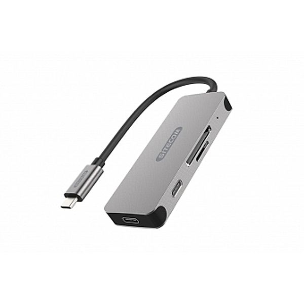 Sitecom USB-C 3.1-Kartenleser CN-406, für SD- und microSD-Karten, 2 x USB-C
