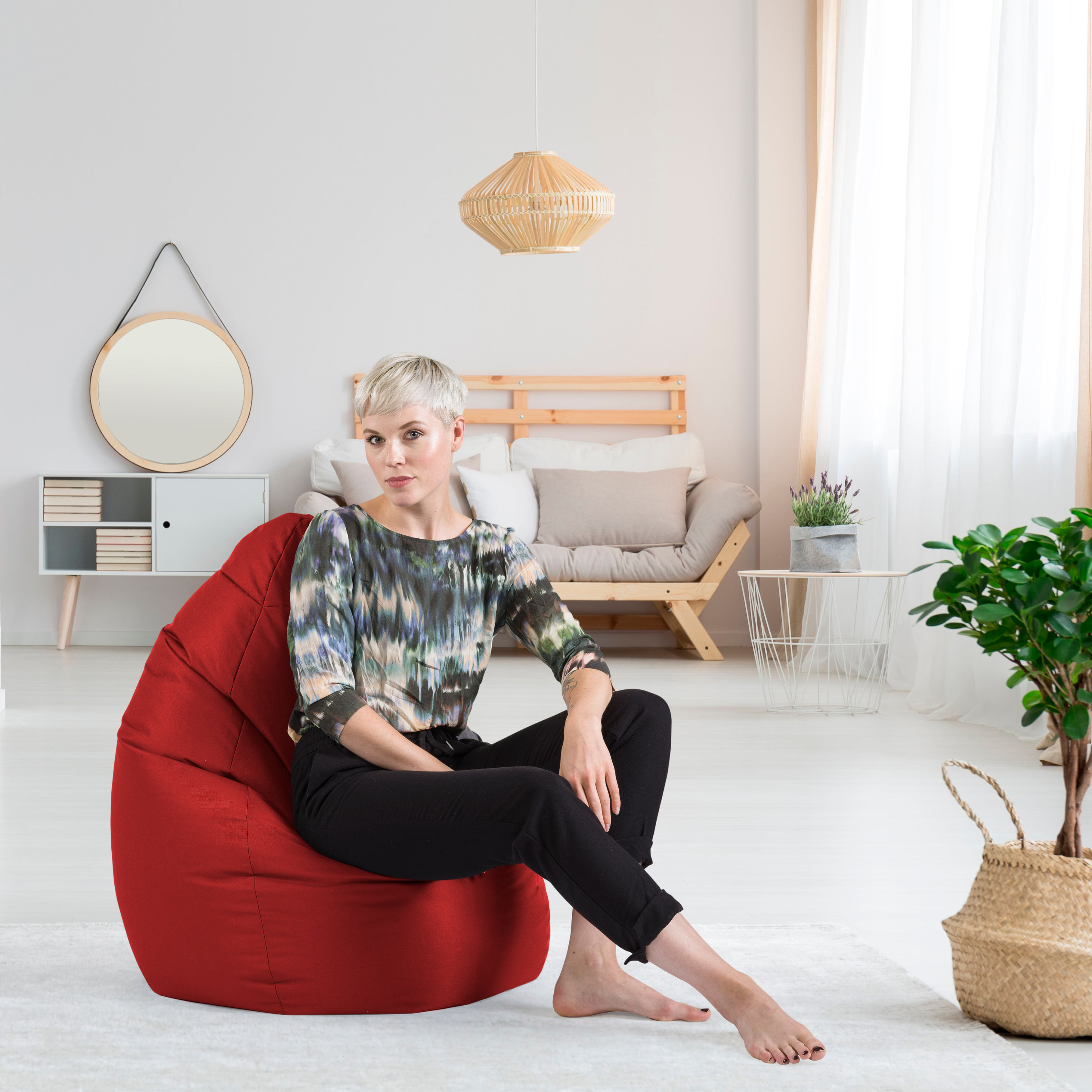 Sitzsack BeanBag BRAVA XL Farbe: tomate kaufen