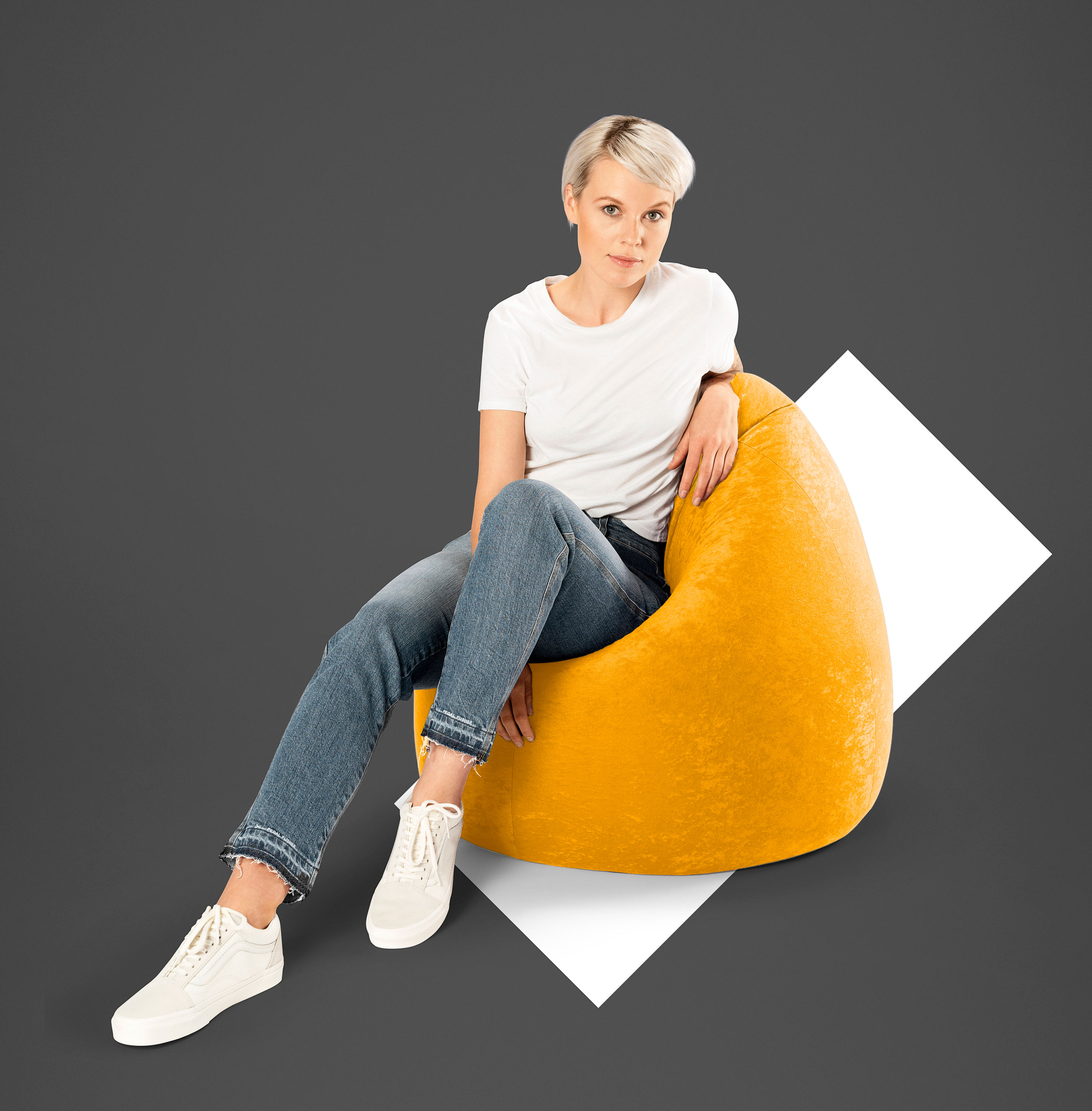 Sitzsack BeanBag EASY XL Farbe: gelb kaufen