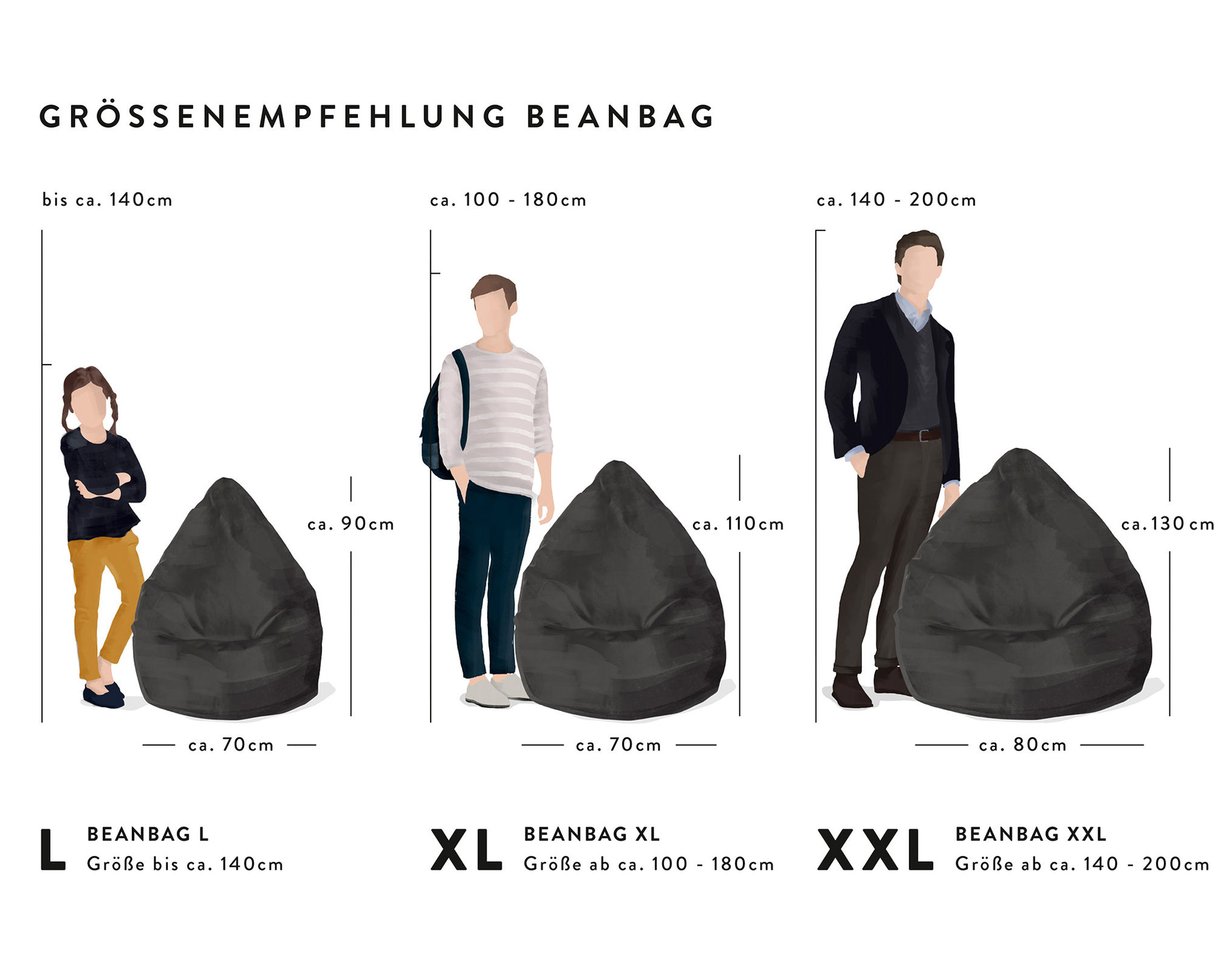 Sitzsack BeanBag EASY XL Farbe: tomate bestellen | Sitzsäcke