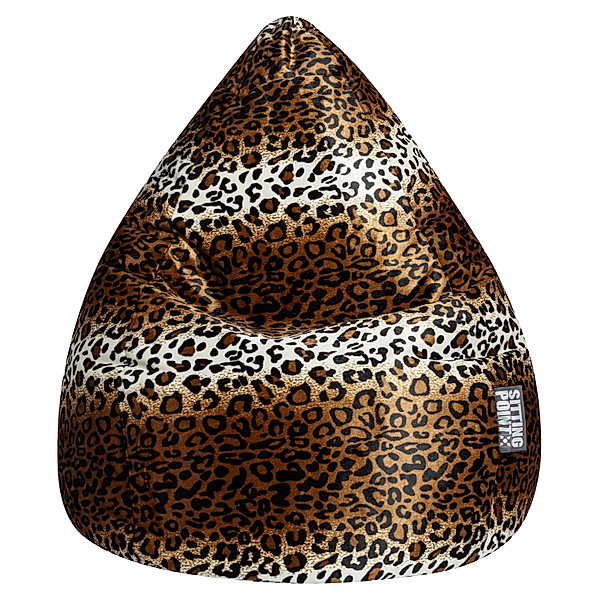 MAGMA HEIMTEX Sitzsack Leopard XL Afro (Farbe: leopard)