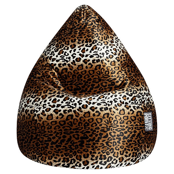 MAGMA HEIMTEX Sitzsack Leopard XXL Afro (Farbe: leopard)