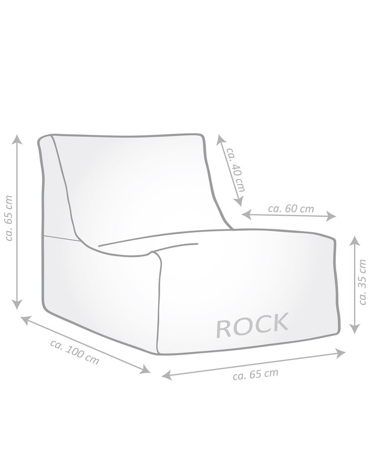 Sitzsack Rock KORFU Farbe: terracotta kaufen | tausendkind.de