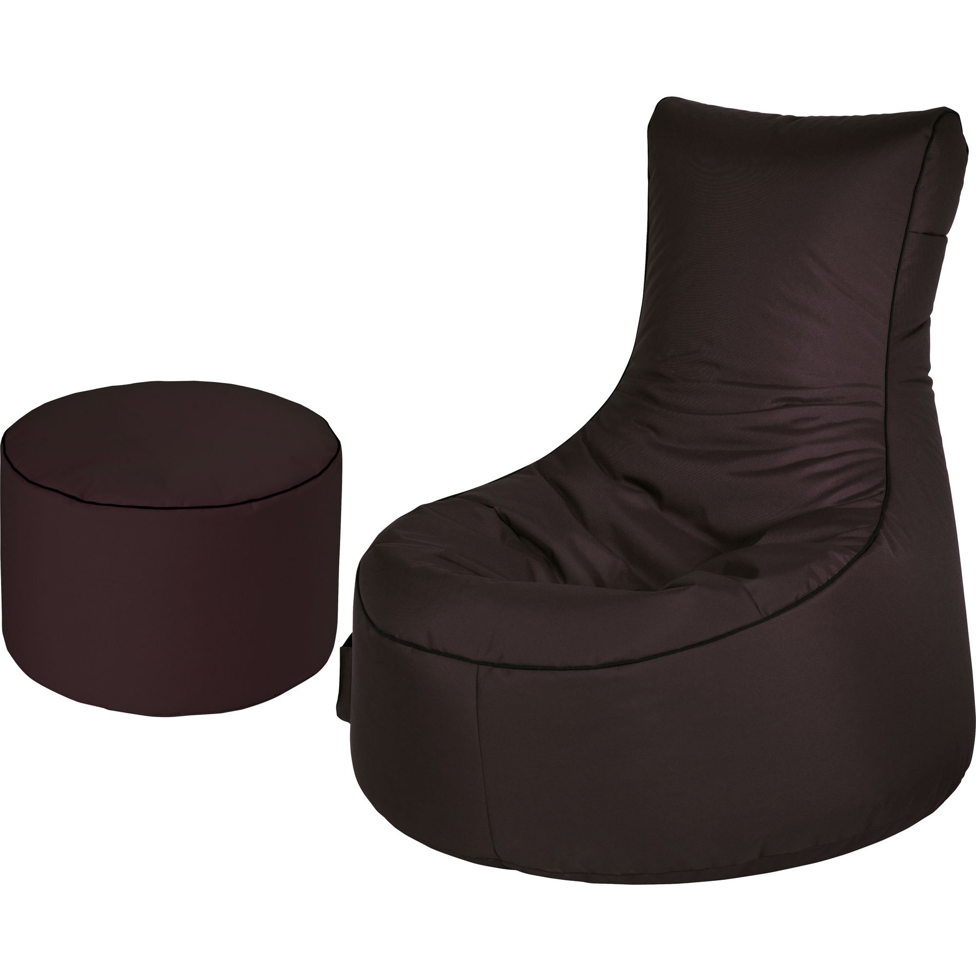 Sitzsack Set BRAVA: Swing & DotCom Farbe: schwarz kaufen