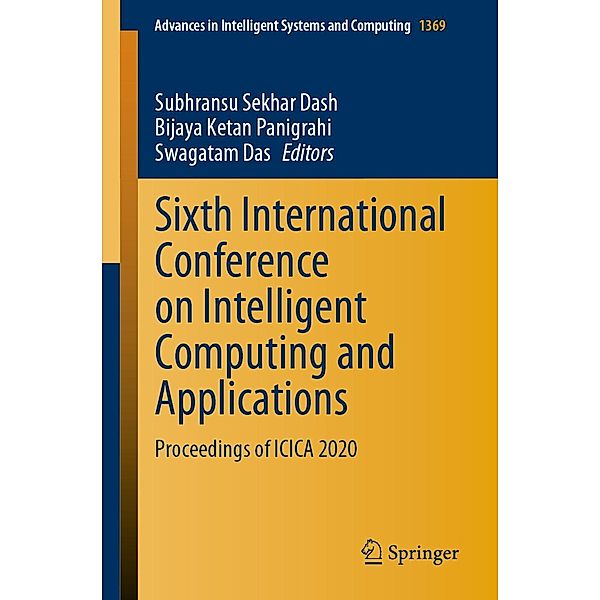 Sixth International Conference on Intelligent Computing and Applications / Advances in Intelligent Systems and Computing Bd.1369